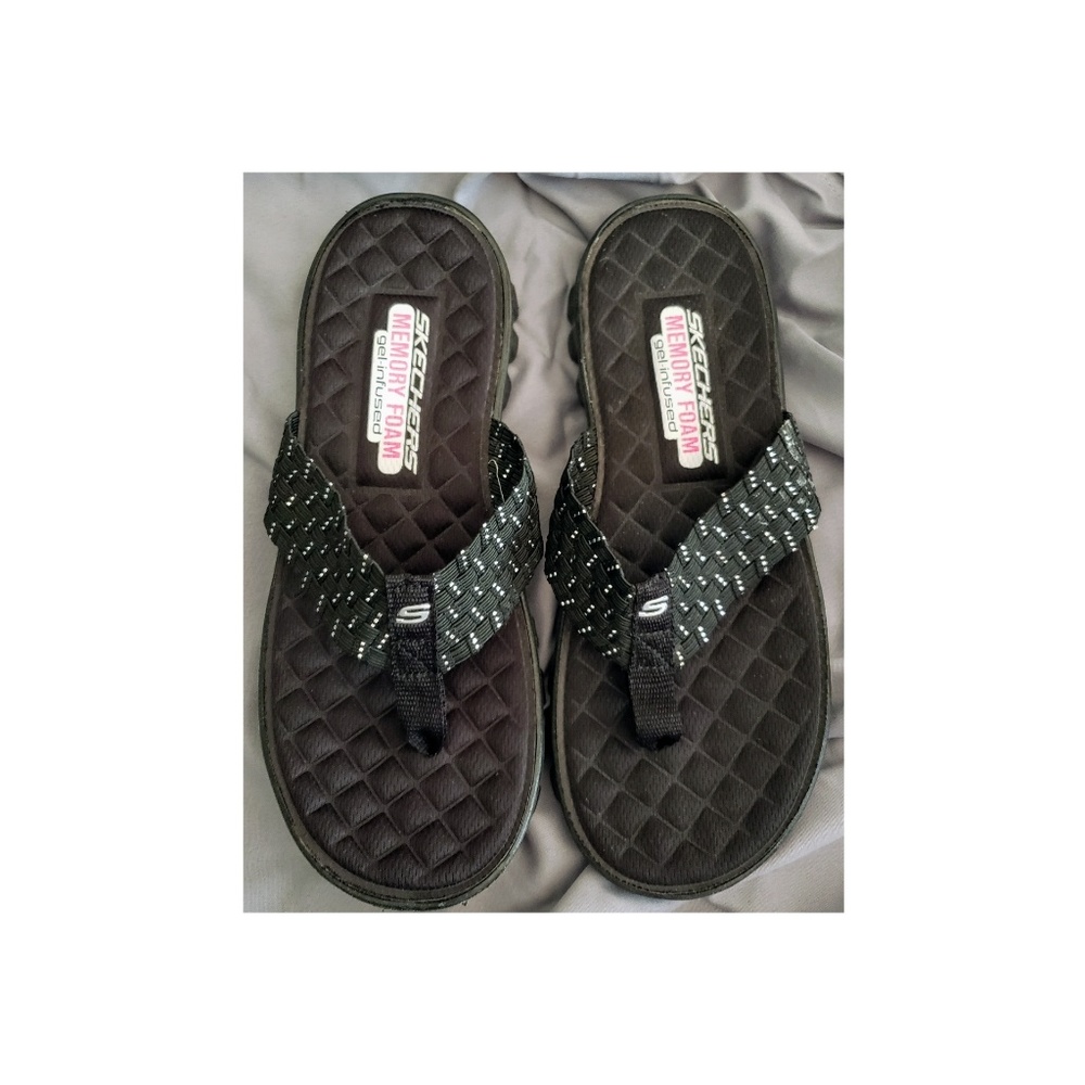 Skechers Memory Foam Flip Flops